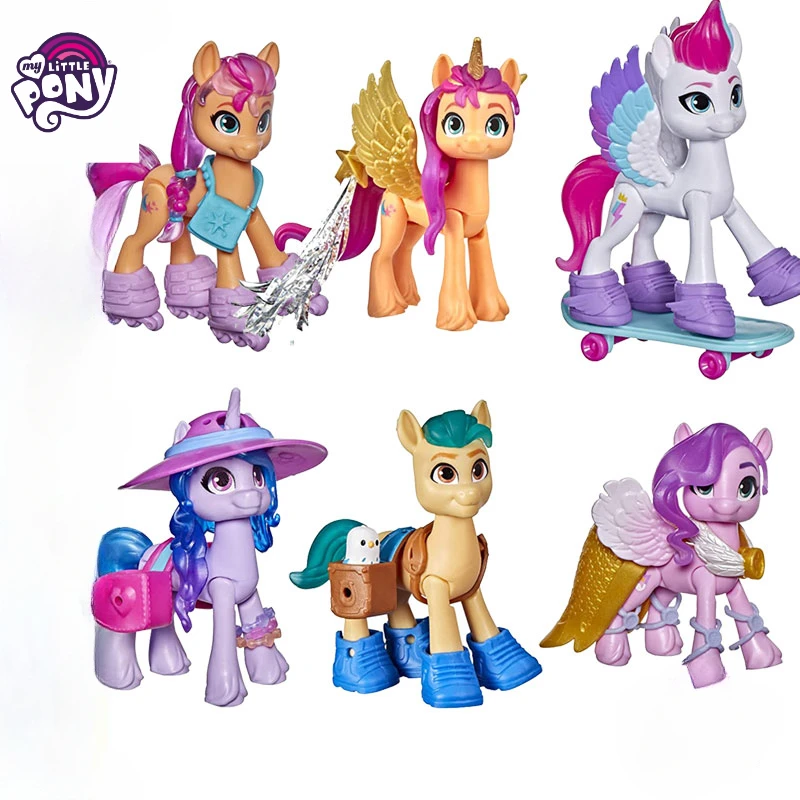 Hasbro Genuine My Little Pony Movie G5 Crystal Discovery Series Sunny Hitch Izzy Kids Toy Decoration Birthday Christmas Gift