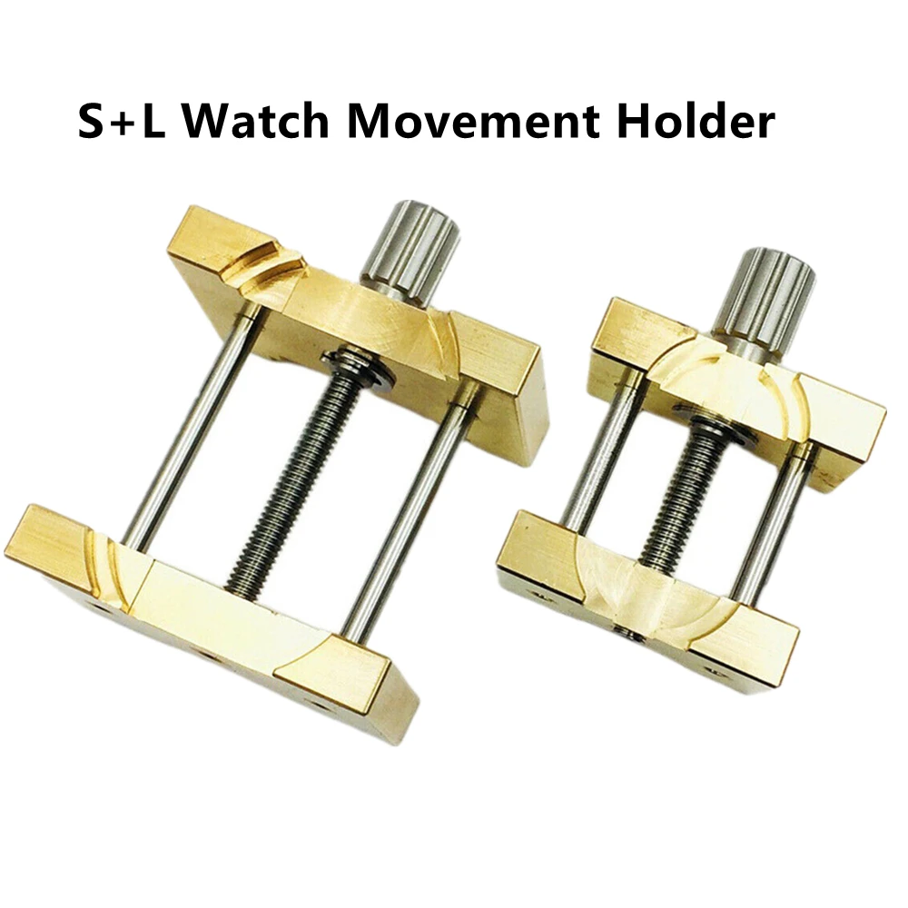 Watch Movement Holder Tool Copper Repair Disassemble Adjust Fix, Professional Watchmaker Bench Base Anti-Scratch 2 Sizes