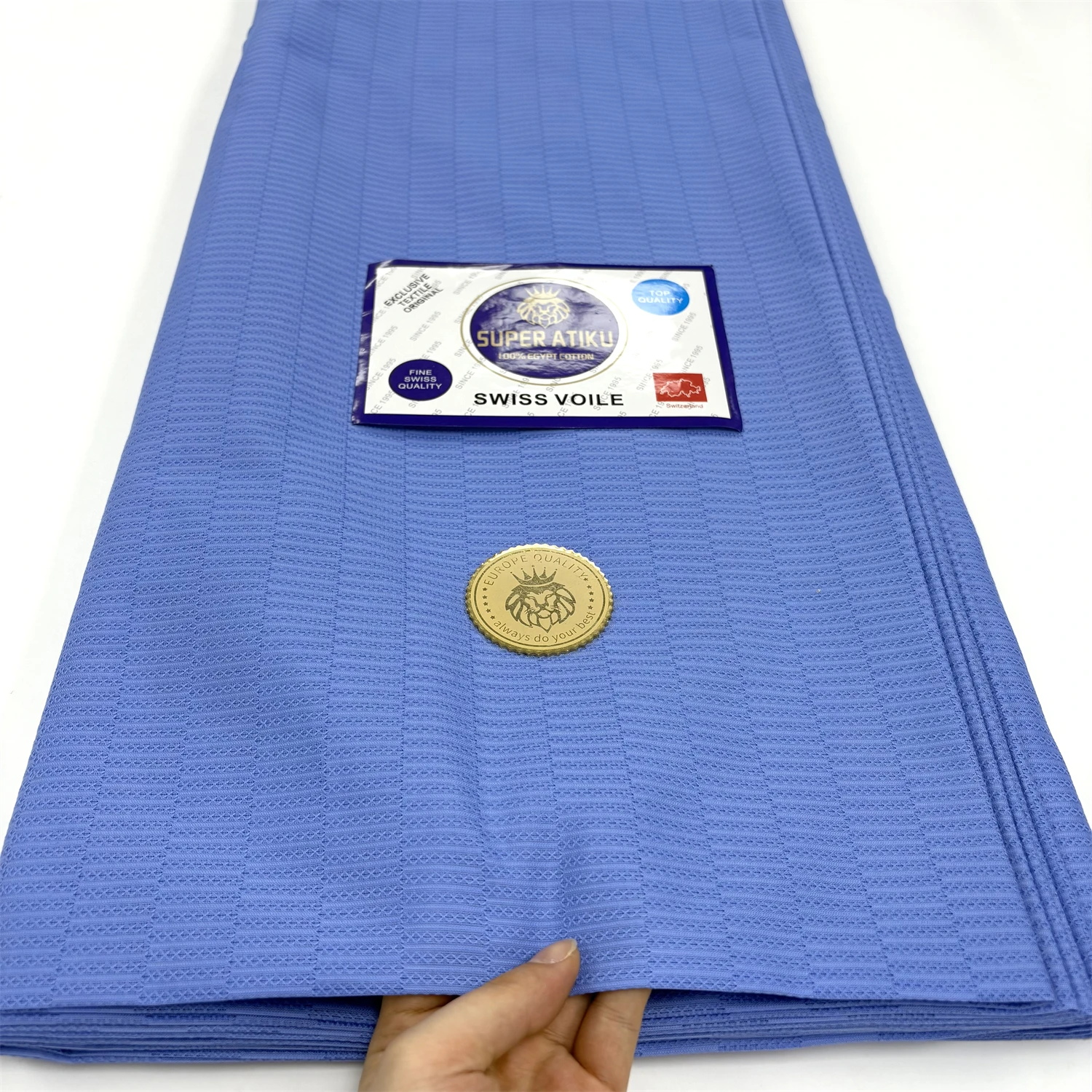 

Fashion 5 Yard Pure Color African Soft Atiku Fabric For Men Suit Making Swiss Material 100% Cotton For Clothes Sewing Party Robe