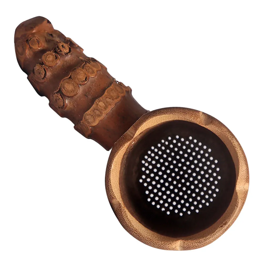 

Bamboo Tea Strainer Infuser Basket Japanese Style Mesh Filter Residue Teapot Practical Gift Kitchen Barware