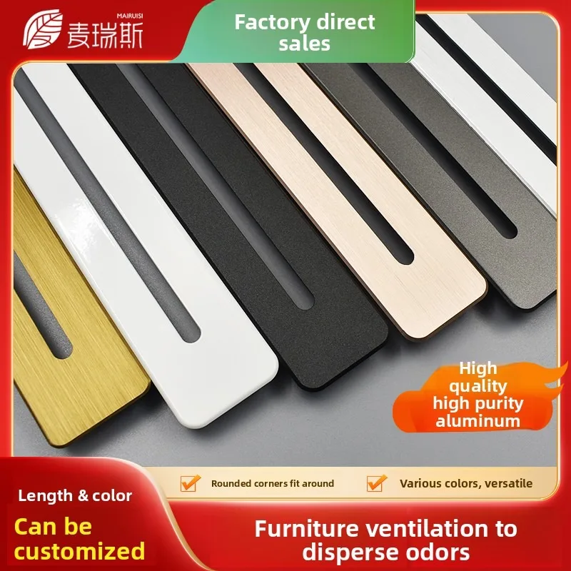 Ventilation Grille Rectangular Cover Ventilation Hole Cover Grille De Ventilation for Air Flow Cabinet Sill 45mm image 3