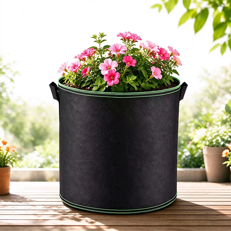 3/5/7/10 Gallon Non-woven Fabric Grow Bag Breathable Root Control Planter Bag for Vegetable Flower