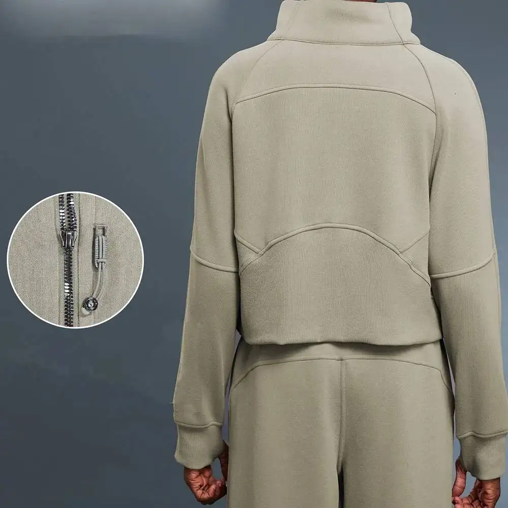 

Plus Size Women S High Neck Half Zip Fleece Hoodie Loose Fit Casual Sportswear Winter Warm Pullover Sweatshirt Gym Wear