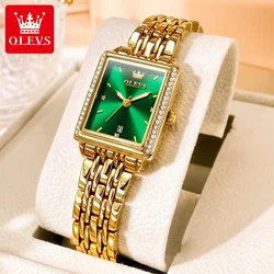 OLEVS Women Watches Elegant Fashion Stainless Stain Steel LadiesWatch Original Quartz luxury Wristwatch Romantic Girlfriend Gift