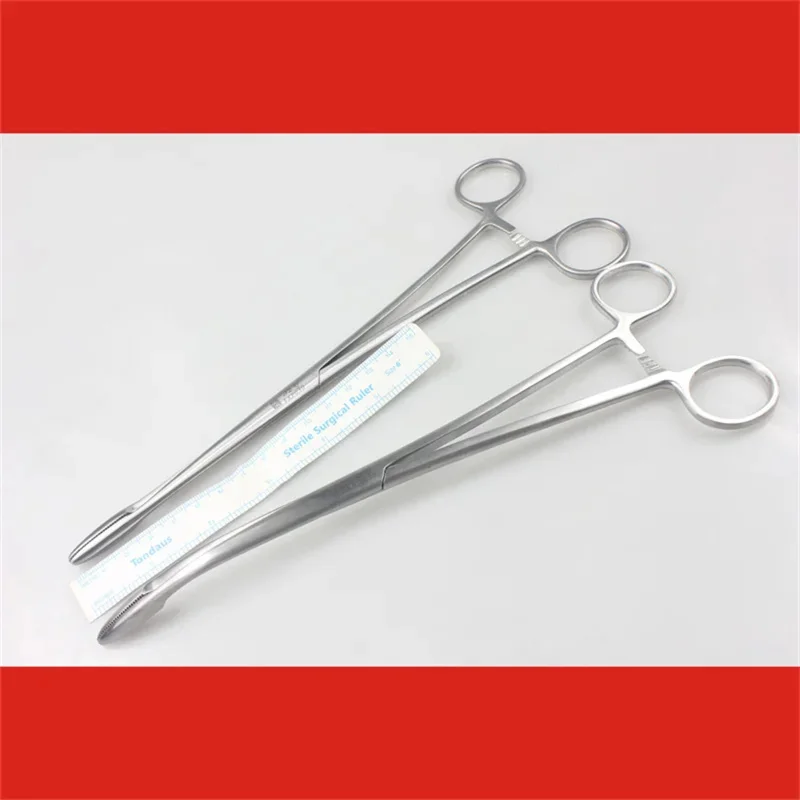 Medical elliptical cervical tissue clamping force obstetrics and gynecology surgical instrument Golden Bell