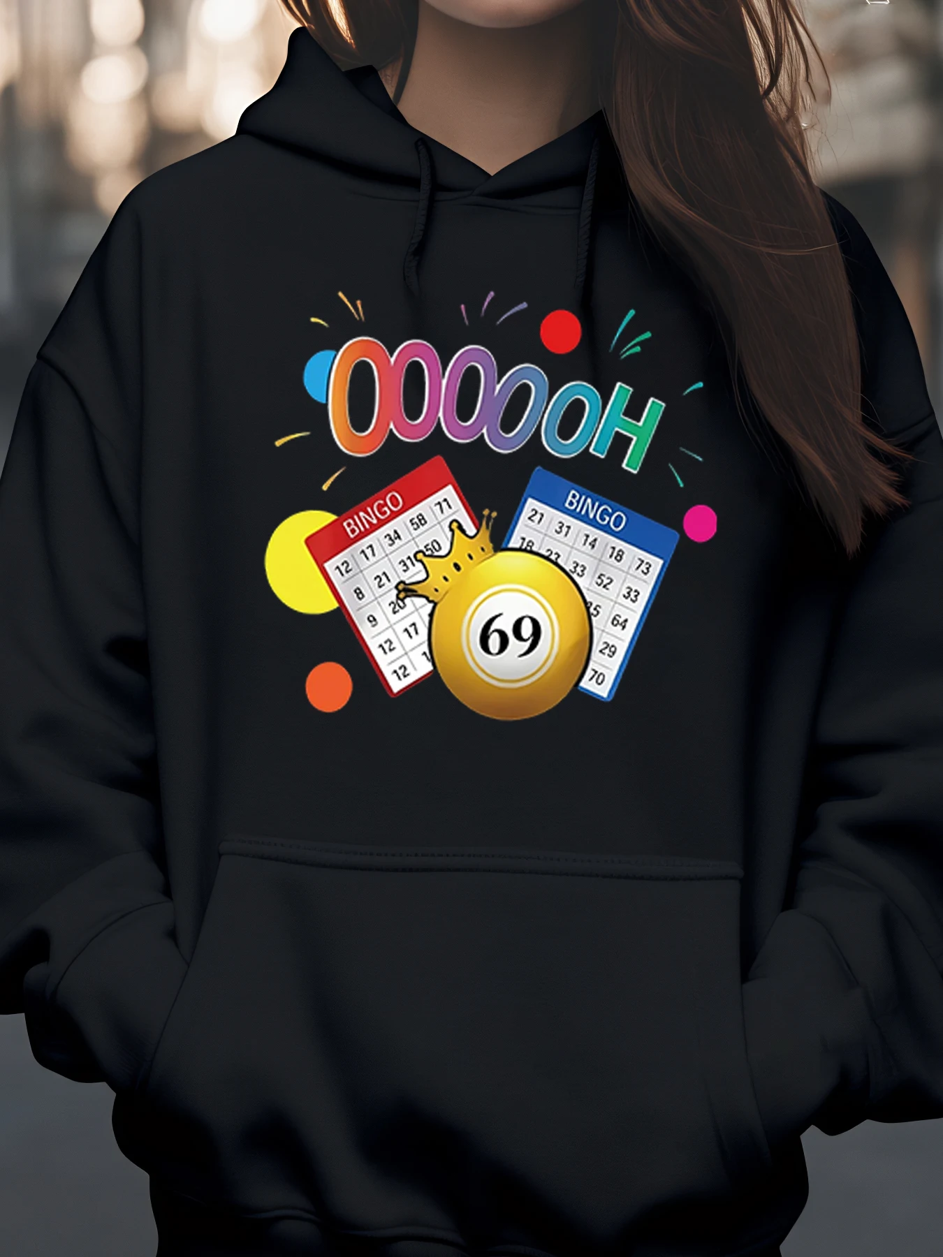 

Толстовка с капюшоном и принтом Bingo 69, повседневная одежда для женщин и мужчин