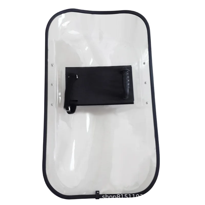 Pc Transparent Shield For Riot Protection French Hand Shield With Edge Square Shield