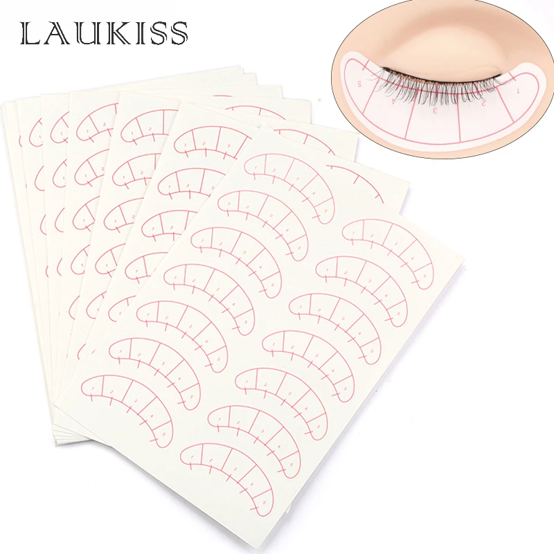 Patchs en papier sous les yeux, 70 paires, pour la pratique de l'extension des cils, pour la pose d'autocollants, outil de maquillage