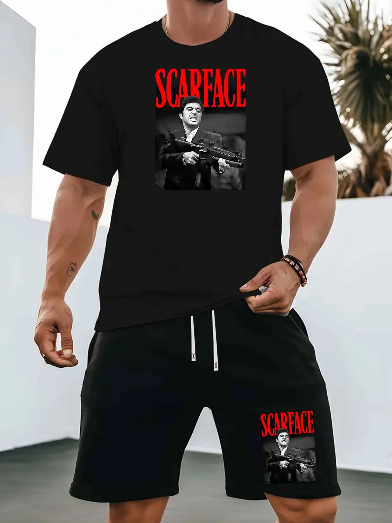 

2025 Summer New Men'S Sports Casual Round Neck Short Sleeve T-shirt , Knitted Fabric, Summer Cool and Comfortable