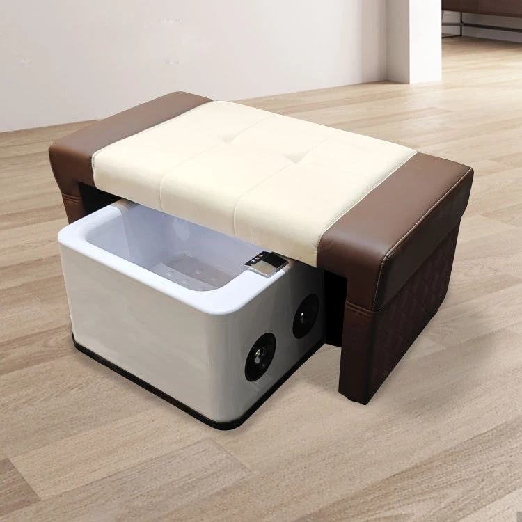 Hot-selling acrylic square foot bathtub, adjustable hot and cold water, foot pedicure sink, foot bath