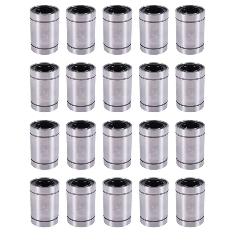 

AS59 -20X LM25UU 25Mmx40mmx59mm Double Side Rubber Seal Linear Motion Ball Bearing Bushing