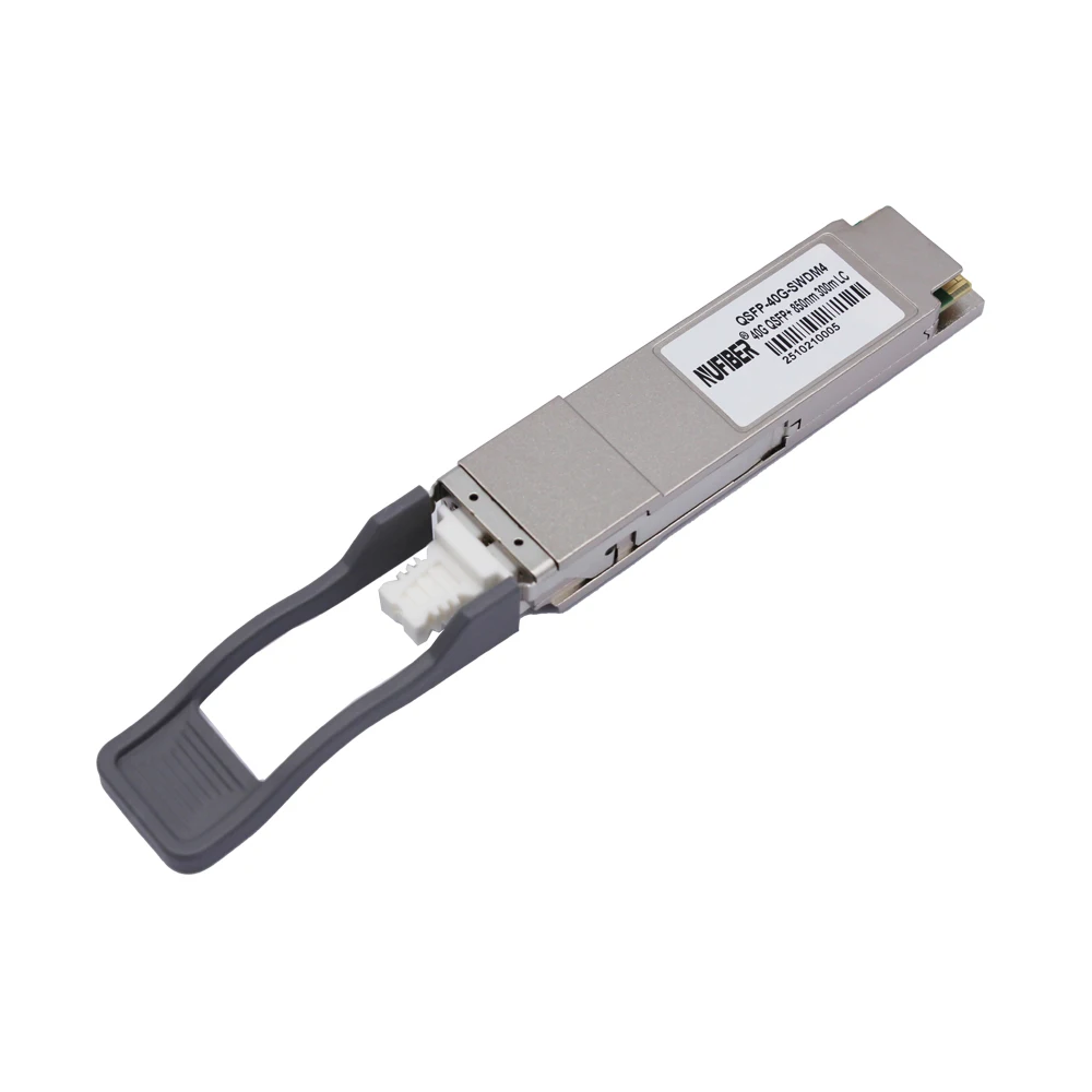 QSFP-40G-SWDM4 Compatible 40GBASE-SR SWDM4 Bi-Directional QSFP+ Optical Transceiver Module MMF 850/880/910/940nm 300m LC, DOM