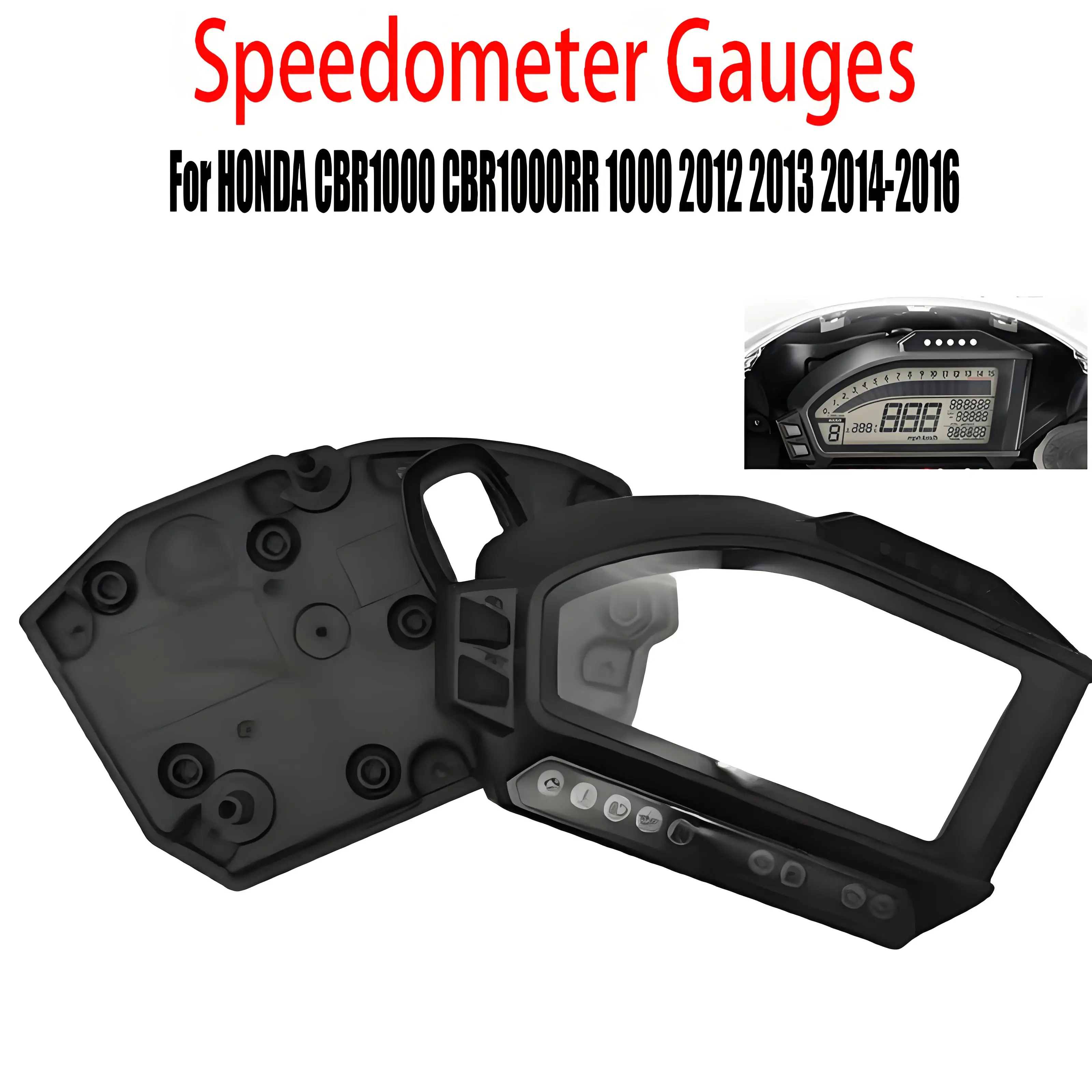 

For HONDA CBR1000 CBR1000RR 1000 2012 2013 2014-2016 Motorcycle Speedometer Speedo Meter Gauge Tachometer Instrument Case Cover