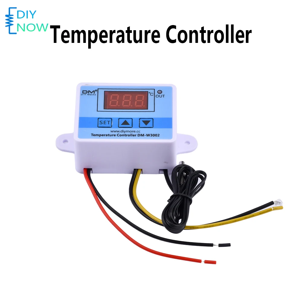 12V DC W3002 Digital Temperature Controller Microcomputer Thermostat for HVAC Automotive Industrial with NTC 10K Probe