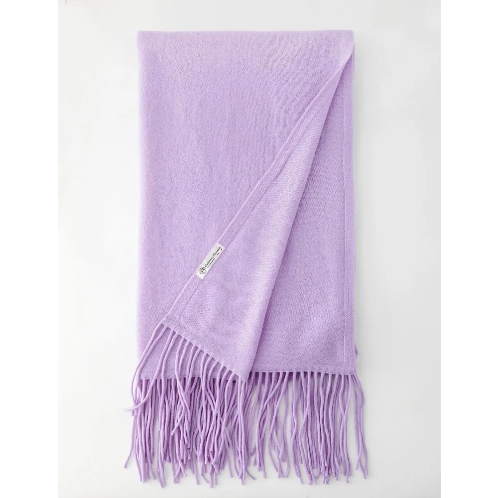 شال من مزيج الكشمير الناعم مع شرابات من الباشمينا للسفر للنساء من Wayfarer مقاس 87 × 28 (ضافي 6 شرابة) #3