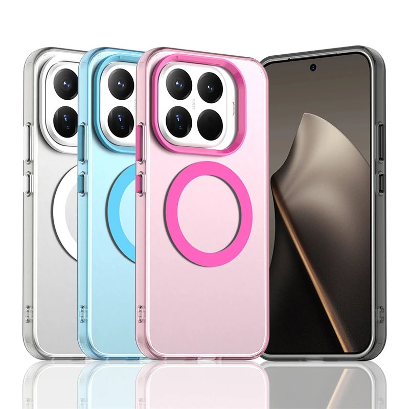 

Translucent Case For Xiaomi 15T Pro Case Xiaomi 15T Pro Magnetic Adsorption Wireless Charge Back Cover For Xiaomi 15T Pro Case