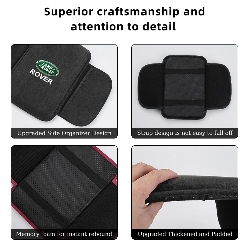 Car Suede Storage Armrest Glove Centre Console Organiser For Land Rover Freelander 2 L2 LF Discovery 3 4 L319 L462 Evoque 3 4