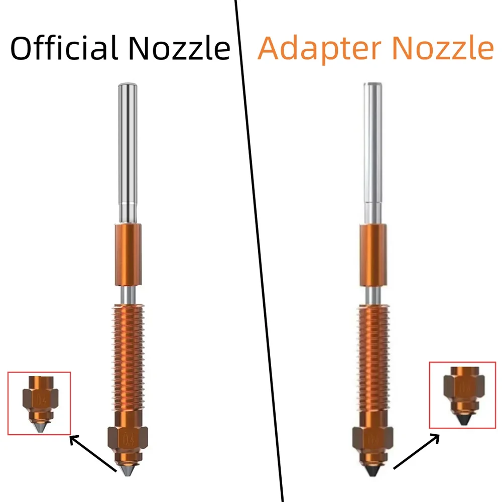 For K1C Nozzle 0.4/0.6/0.8mm All-in-one Copper Titanium Nozzles High Flow Upgraded K1C K1 Max Nozzle For Ender-3 V3 3d printer