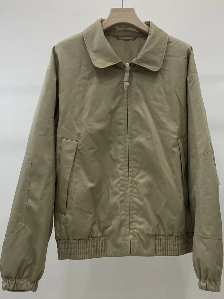 

Ветрозащитная повседневная куртка из хлопка Air Cotton, осенне-зимняя коллекция 2025, новая модель свободного кроя на молнии, цветная