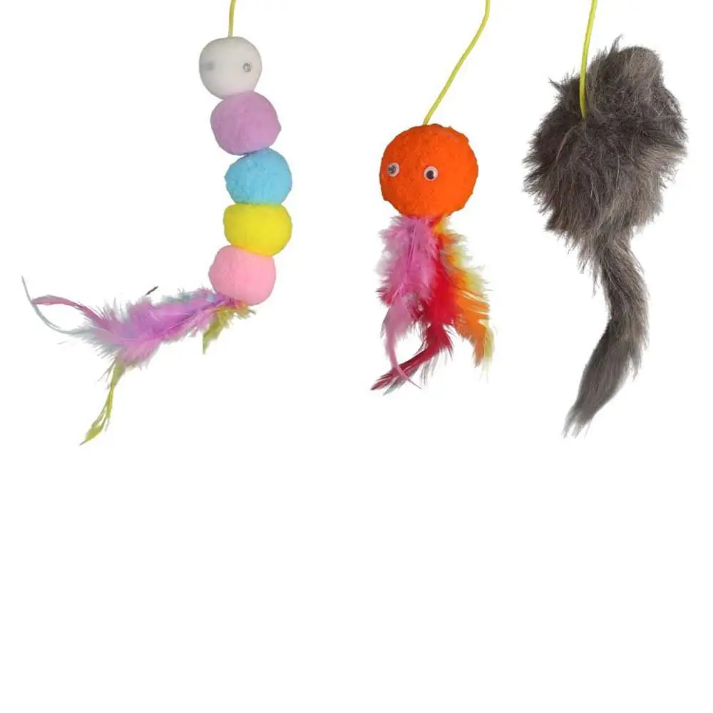 

Soft Telescopic Cute Simulation Cat Accessories Interactive Cat Kitten Teaser Wand Door Hanging Cat Cat Swing