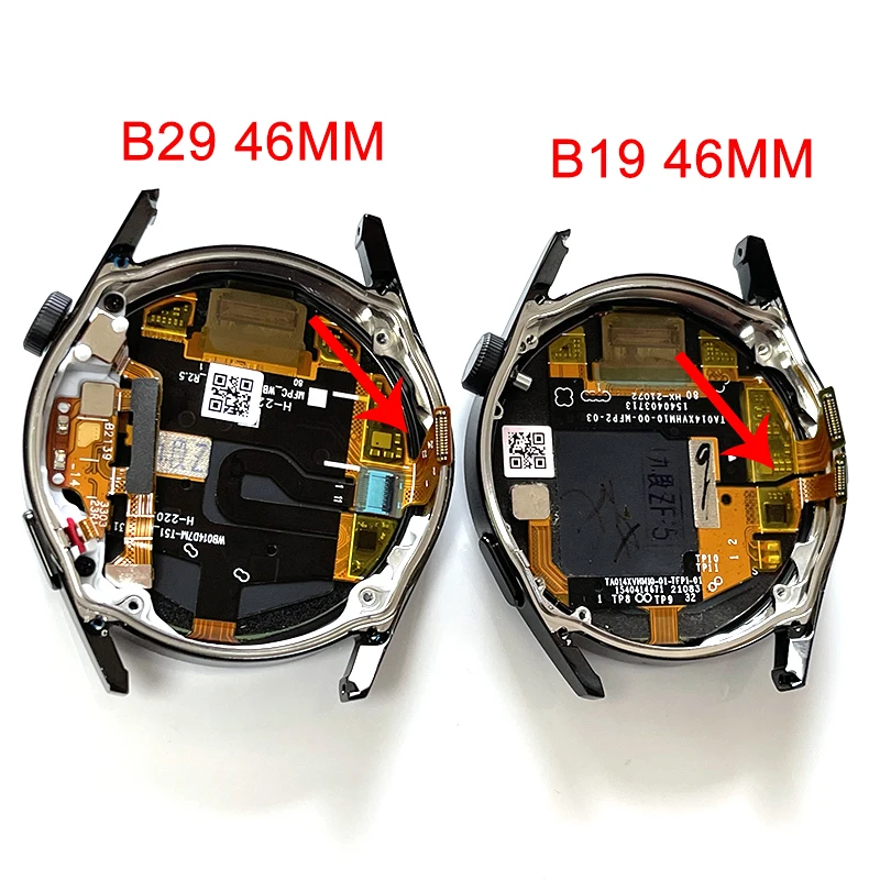 Original For Huawei Watch GT 3 JPT-B19 JPT-B29 LCD Display Screen Touch Panel Digitizer For Huawei Watch GT3 LCD Frame 42MM 46MM