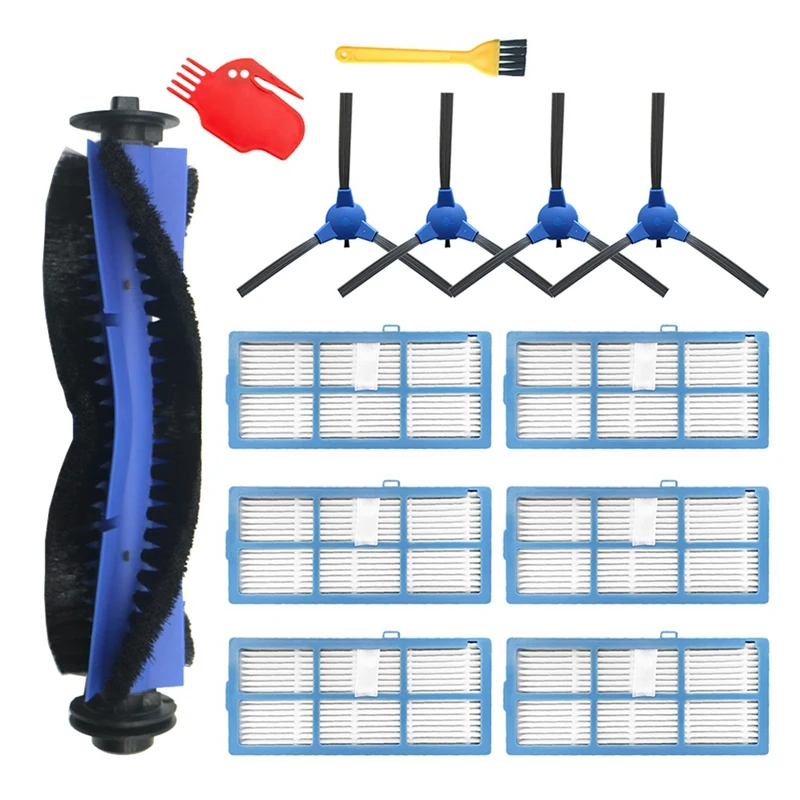 Сменная основная щетка, боковые щетки, фильтры HEPA, совместимые с аксессуарами для робота-пылесоса Deenkee DK600