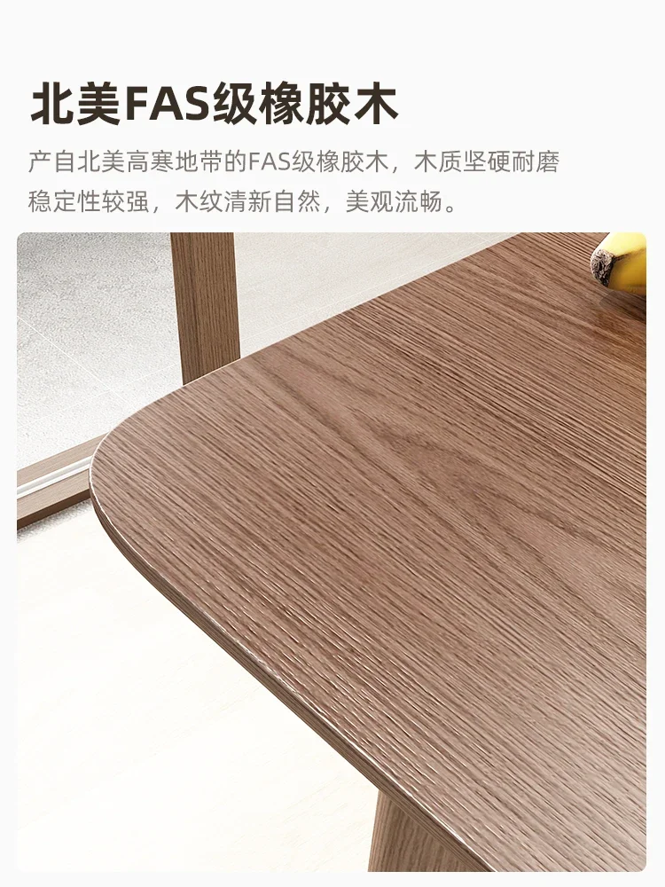 All Solid Wood Folding Dining Table Household Small Stretchable Square Walnut Table and Chair Chinese Retractable Dining Table