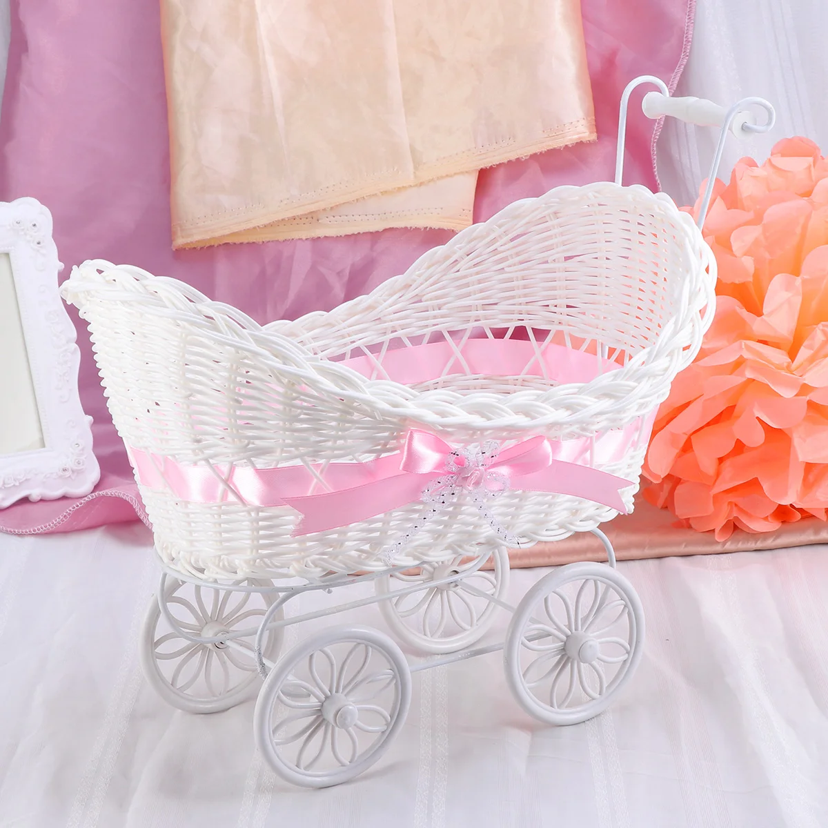 

Bautizo Para Niño Ratton Baby Stroller Mini Tricycle Knitted Ornaments Cane Tricycles