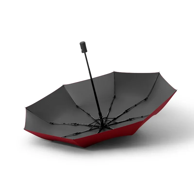 Strong Windproof Double Automatic 3 Folding Umbrella Female Male 8K Car Luxury Large Parasol Rain Women Men Business Umbrellas