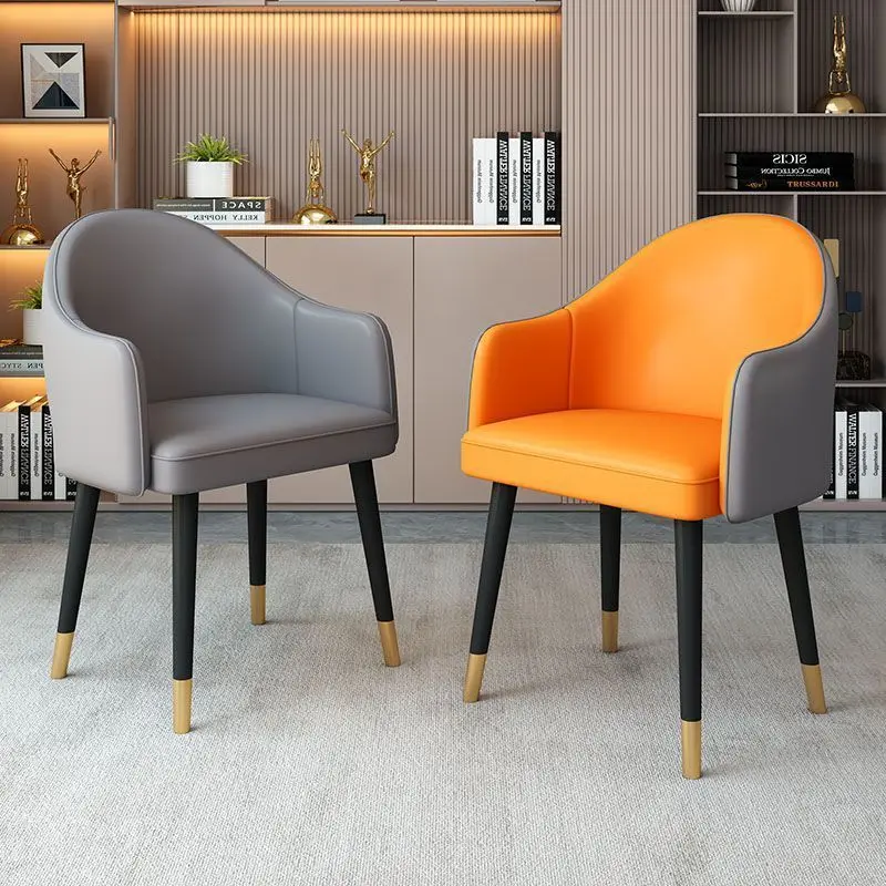 

Dining Chair Household Commercial Light Luxury Hotel Restaurant Chair Modern Simple Dining Table Negotiation Back