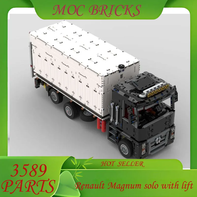 

Настроить 3589 деталей Renault Magnum Solo с подъемником, высокотехнологичные игрушечные автомобили, модель строительных блоков, грузовики для взрослых, игрушки, подарок на день рождения