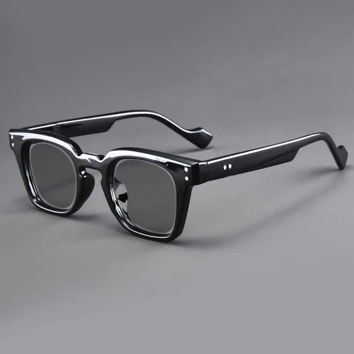 Imagen 2 del producto Gafas de sol Retro HD con montura cuadrada para miopía para hombre, lentes de sol neutrales de alta calidad con protección UV, dioptrías de 0 a 4,0