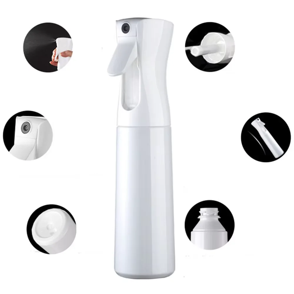 300/500ml Press Spray Bottle Continuous High Pressure Toner Emulsion Essence Bottled Ultra-fine Atomized Disinfection Sprayer