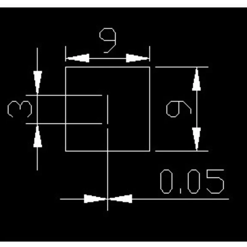 1PC 9x9x0.05mm Blackening Stainless Steel 50 micron Slit Length 3mm for Single-Slit Diffraction Experiment