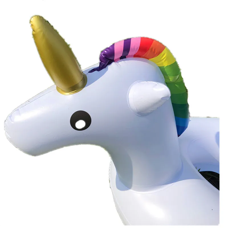 Children Swimming Unicorn Seat in Summer Infant Inflatable Water Toys Equipment Props Swimming Ring New Baby Cartoon Seat