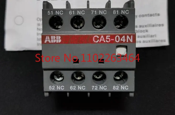 

Authentic ABB contactor auxiliary contacts CA5-40N, CA5-04N, CA5X-40N, CA5X-04N