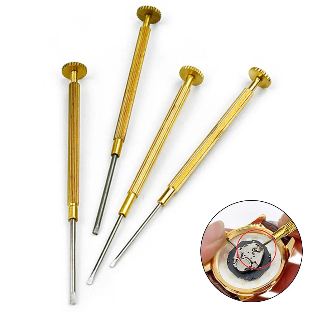 Metal Slotted Screwdriver for Rolex Watch Repair Tools Removal Install Screws Set Watchmaker 1.0mm 1.2mm 1.4mm 1.6mm Flat Blade