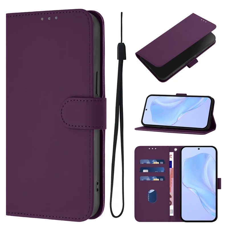 For Doogee Note 56X Case on for Funda Doogee Note 56X Cover Candy Solid Color Flip Cover for Doogee Note56X Pro Phone Case Coque