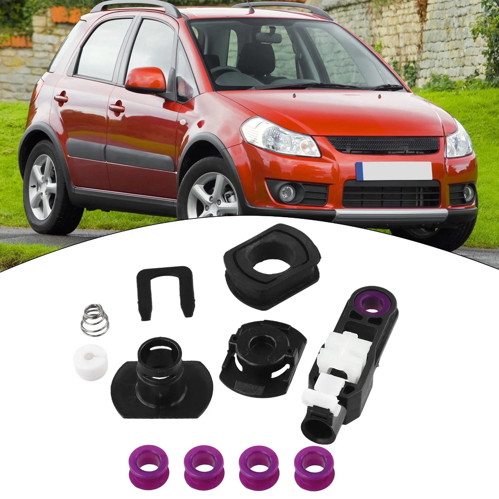 5 Speed Gear Shift Cable Bushing Repair Kit For Suzuki SX4 Swift Sport Lever End Connector Grommet Gear Shift+Cable Rubber