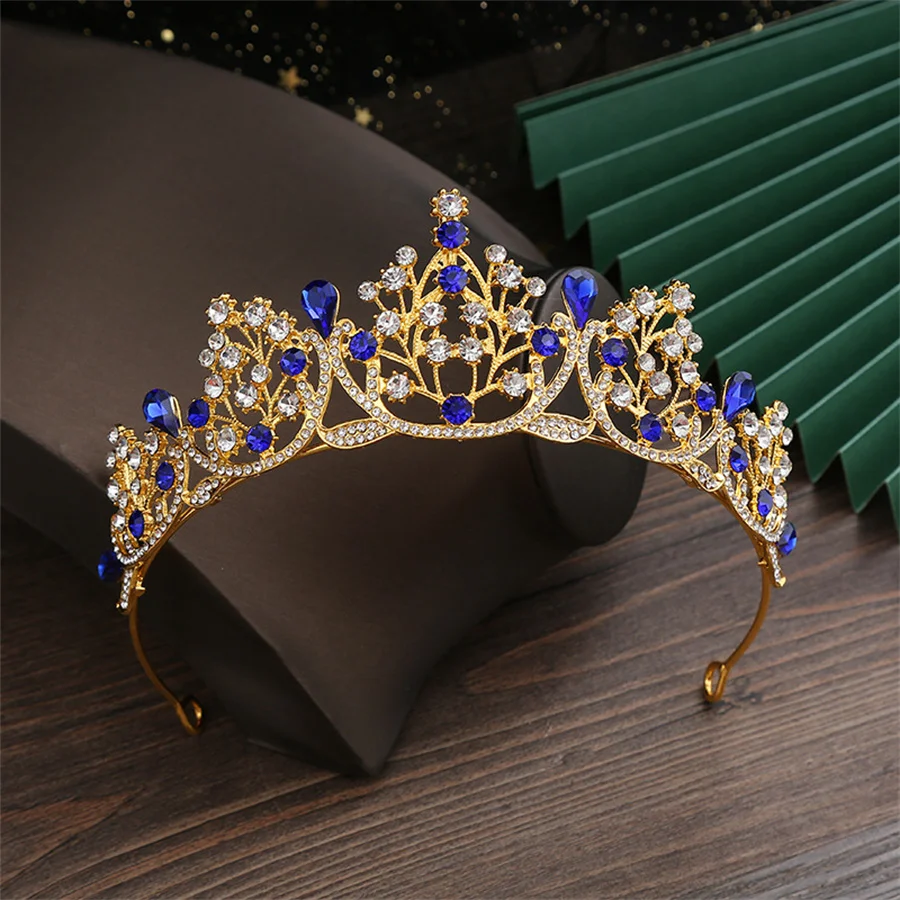 fashion Wedding Crown Hair Jewelry Bridal Hair Accessories Women Crown Rhinestones Crystal Bride Queen Party Crowns High quality