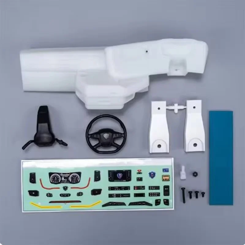 

770S Simulated Plastic Dashboard Interior Center Console for 1/14 Tamiya RC Truck for SCANIA 770S 56371 Upgrade Accessories