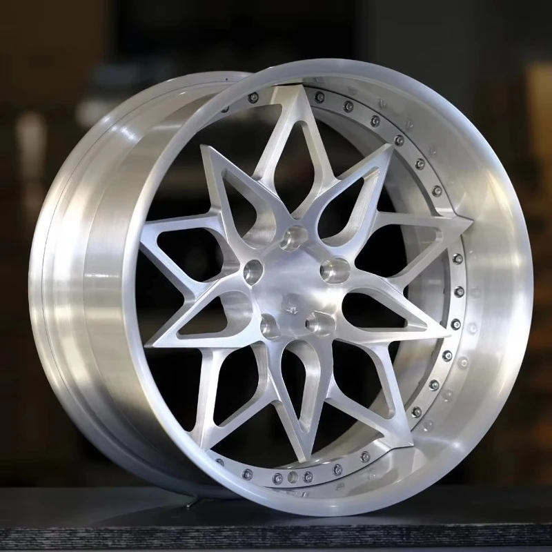 

Double-Piece Forged Aluminum Alloy Automotive Wheel Hub 17-26 Pulgadas 5*112 5*114.3 5*120 5*130 Multi-Spoke Design New