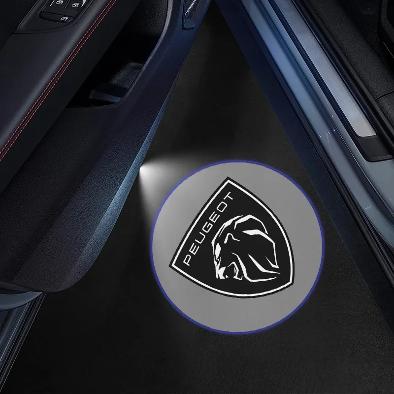 السيارات العالمي اللاسلكي الباب Led ترحيب ضوء مصباح إسقاط ضوء لبيجو 206 207 208 3008 308 307 406 407 #3