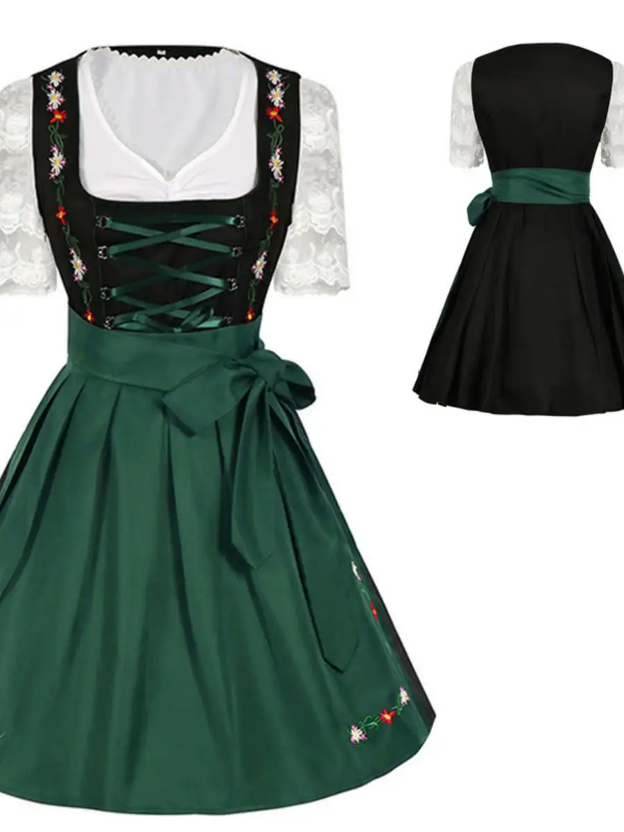 

Новый пивной фестиваль на Хэллоуин, баварский женский комплект брюк-сабо, праздничный костюм, зимняя коллекция Manang