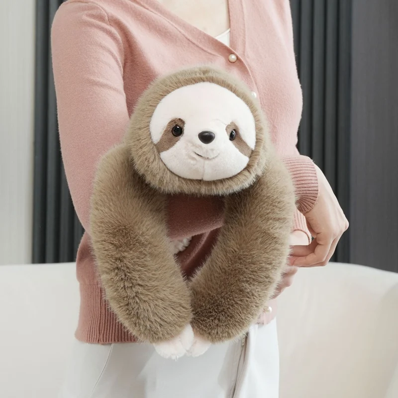 

Мягкая плюшевая игрушка-ленивец с длинными руками, утяжеленная, пушистая, милая, для снятия стресса, подушка-антистресс