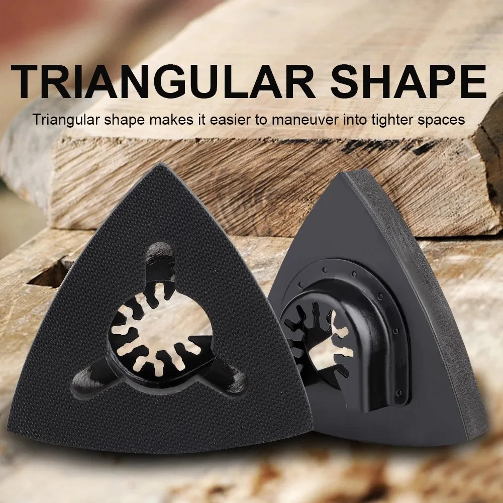 

Nice Brand New Hot Sale Practical Oscillating Tool Sanding Pad Triangular 1PC 80mm High Carbon Steel Multitool