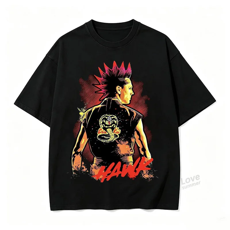 Cobra Kai Printed Chlidren T-shirt Size100-3XL Boys Girls parent-child Women Men ONeck Short Sleeve Tees Kids Clothing Boys Gift