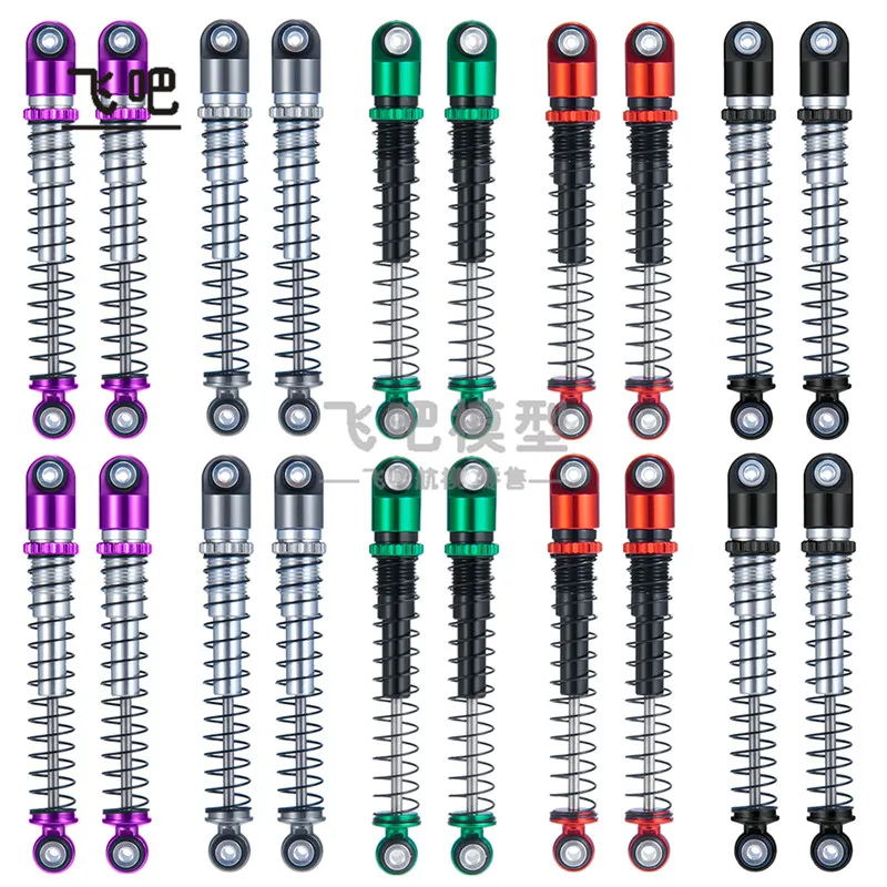 

Металлические амортизаторы RC 48 мм для Axial 1/24 SCX24: Увеличенная высота, плавная езда по бездорожью, запчасти для тюнинга краулеров