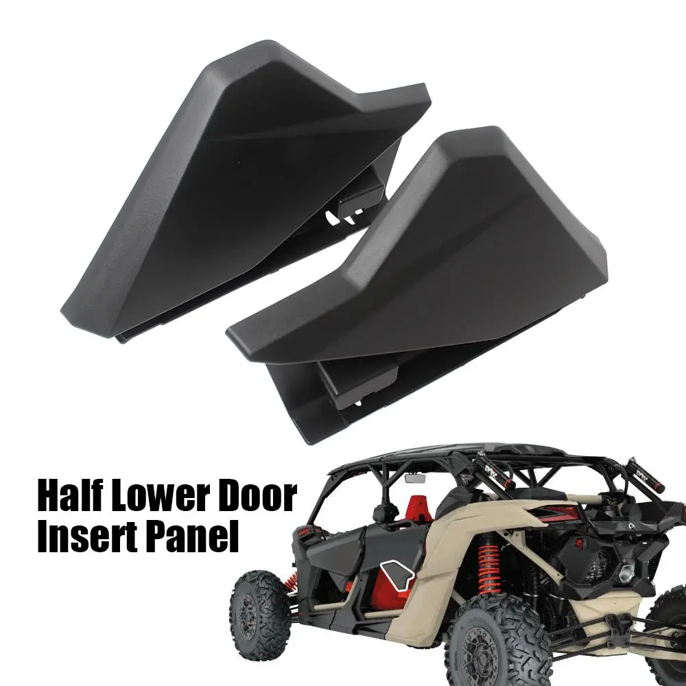 ABS UTV Rear Half Lower Door Panels Inserts Kits For Can-Am Maverick X3 Max Turbo R RR XDS XRS STD DS RS 2018-2022 Accessories