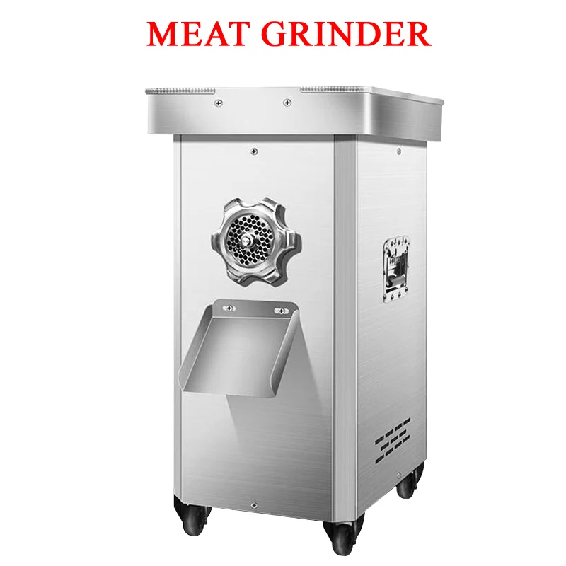 Moedor de carne comercial multifuncional elétrico de aço inoxidável doméstico poderoso máquina de recheio de carne quebrada salsicha ﻿